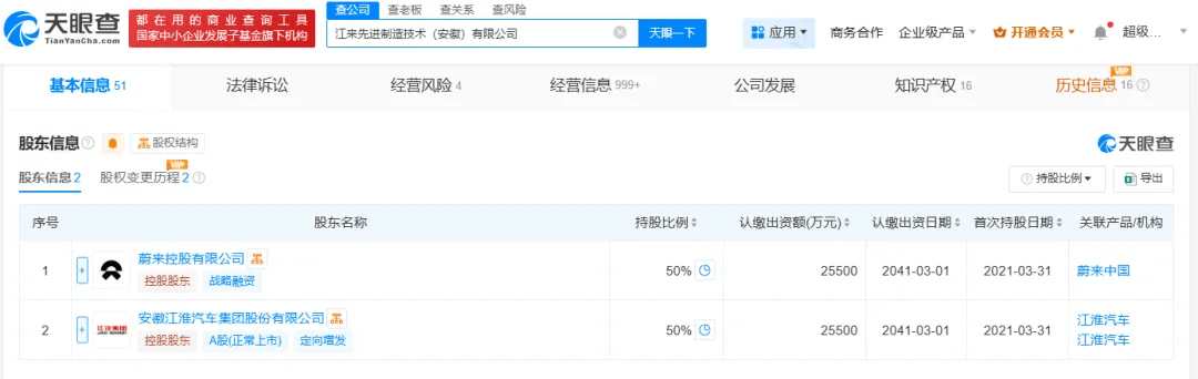 蔇來江淮合資公司進(jìn)入注銷程序:注銷公司